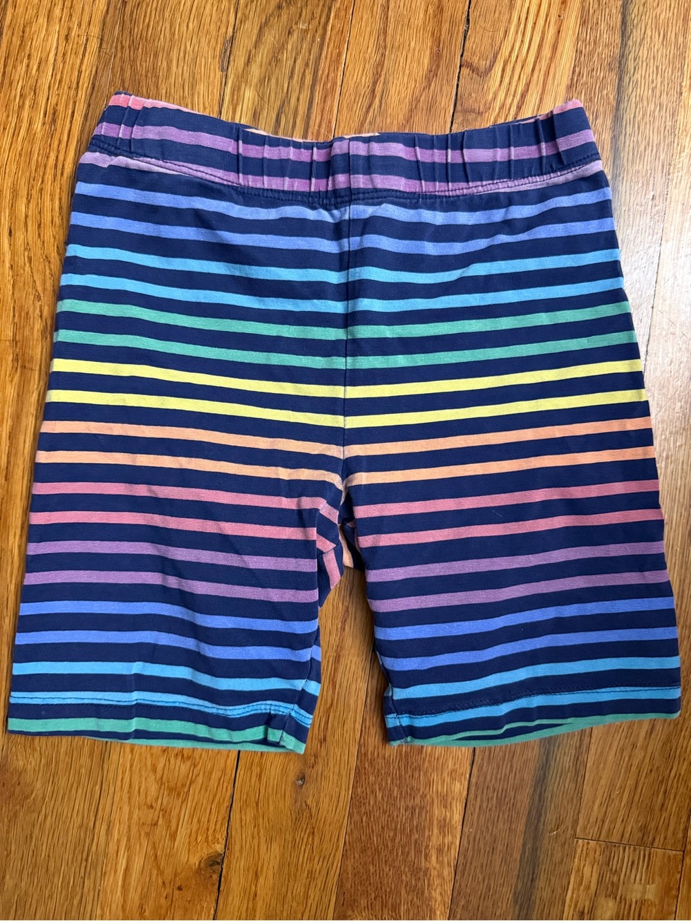 💙 Primary Navy Shorts with Rainbow Stripes 💙